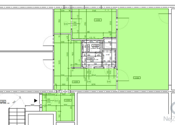 Podlahářské práce, nivelace + lepení vinilových dílců (3 místnosti, cca 50 m3) - stav před realizací