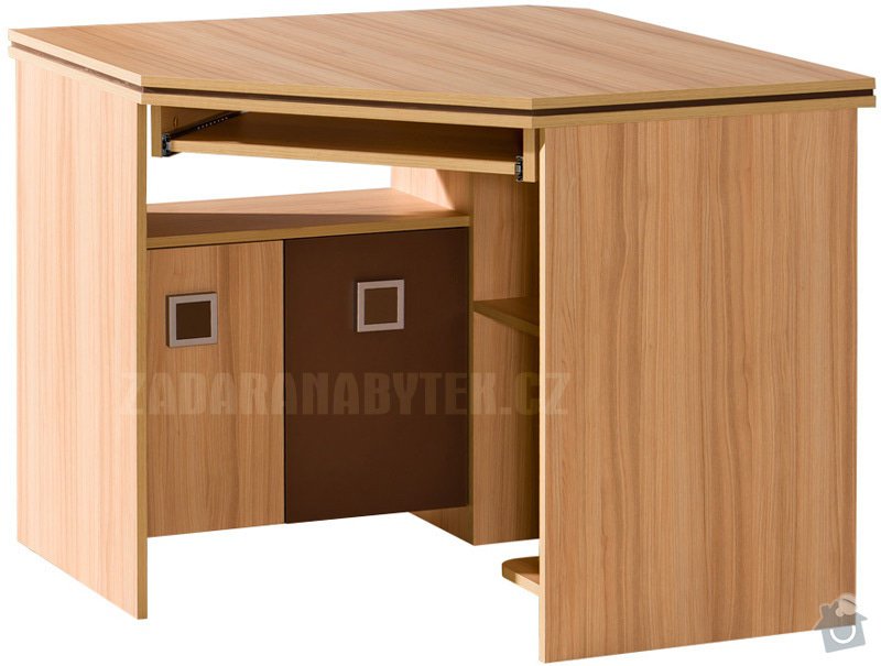 Výroba nábytku do studentského pokoje: rohovy_psaci_stul