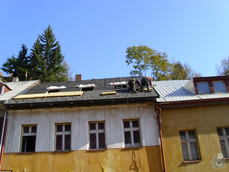 Pokládka střechy ze šindele, bitumenu: IMG_1624