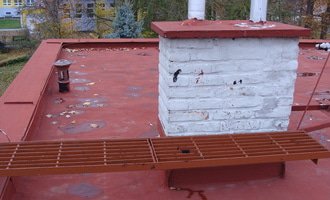 Opravu a zateplení rovné střechy - stav před realizací