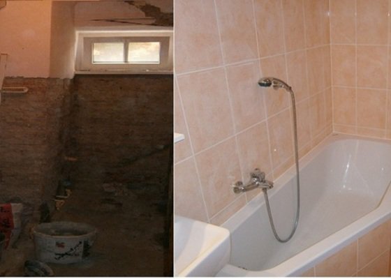 Rekonstrukce zděné koupelny