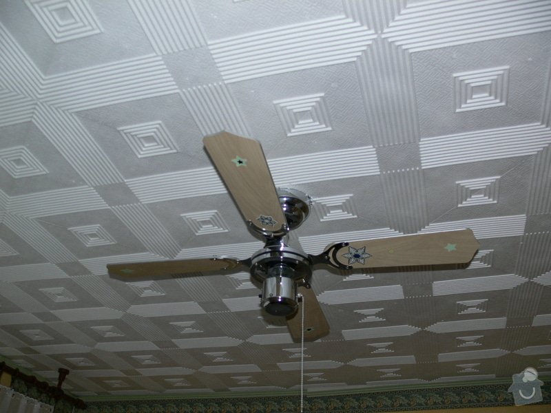 Malba Hvězdného stropu na kazetový strop: P1210287
