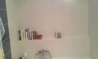 Přespárování koupelny - stav před realizací