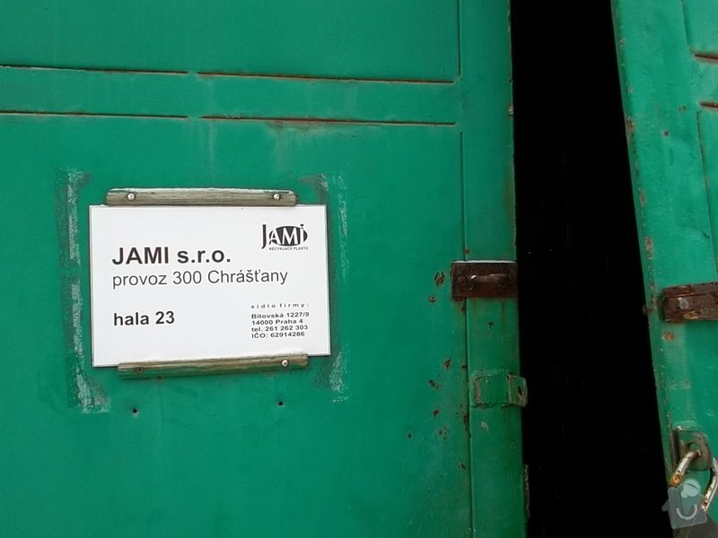 Plechová vrata na výrobní hale: SAM_1789