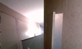 Nástřik bytového jádra ( wc, koupelna, plášť jádra )