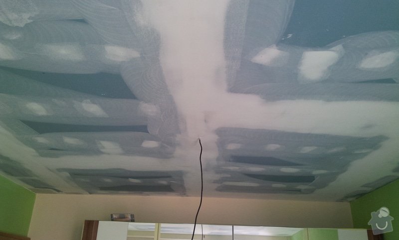 Odhlučnenie stropov v tehlovom byte Čelákovice: 20130305_104533