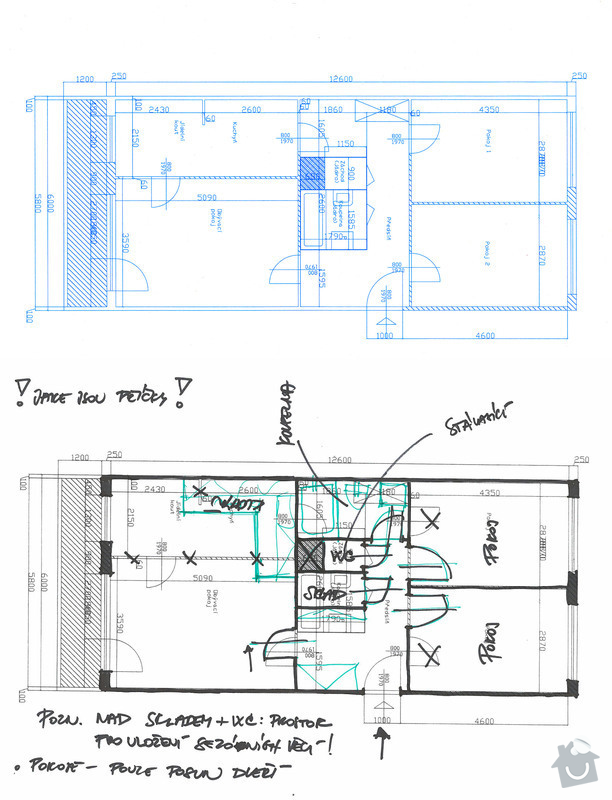 Rekonstrukce panelového bytu: byt