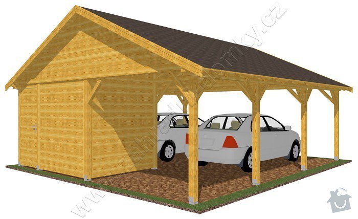 Garážové stání pro 2 auta: garazove_stani_sedlova_strecha