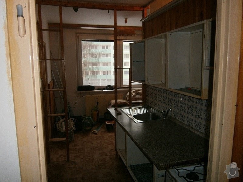 Rekonstrukce bytového jádra, kuchyně, předsíně, obývacího pokoje v panelovém domě (3+1): 5