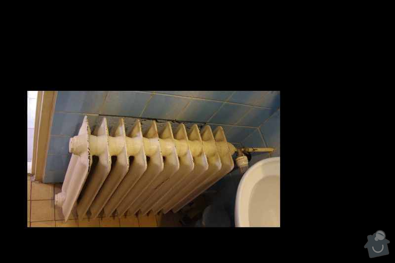 Topenarske prace - vymena radiatoru: koupelna1
