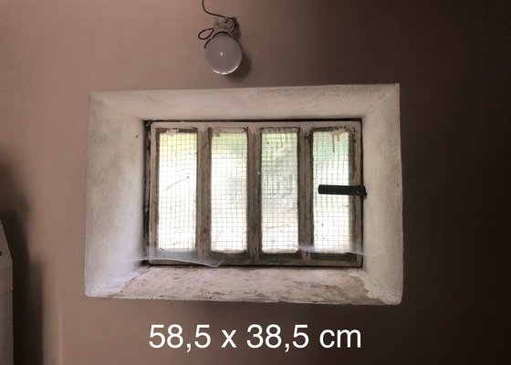 Zedník — začištění po výměně oken