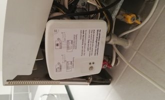 Revize a kontrola kotle Junkers, oprava - instalace nového termostatu - stav před realizací