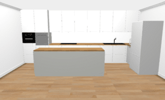 Montáž IKEA kuchyně - červenec - stav před realizací