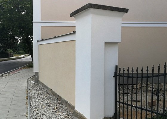 Oprava obecní zdi