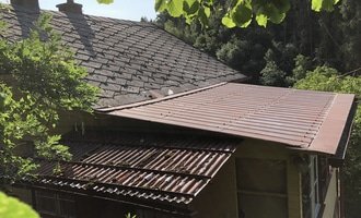 Rekonstrukce střechy rodinné chaty - stav před realizací