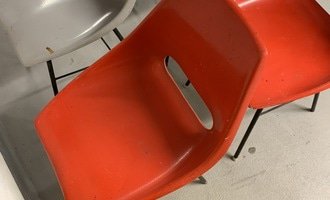 Renovace Vertex židlí - stav před realizací