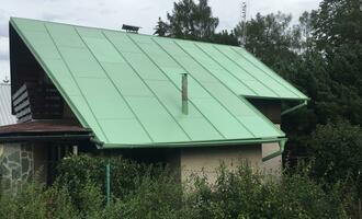 Natření plechové střechy