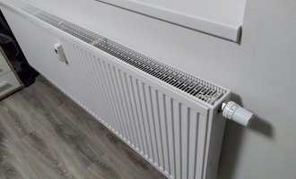 Zjištění závady a oprava radiátoru v bytě - stav před realizací