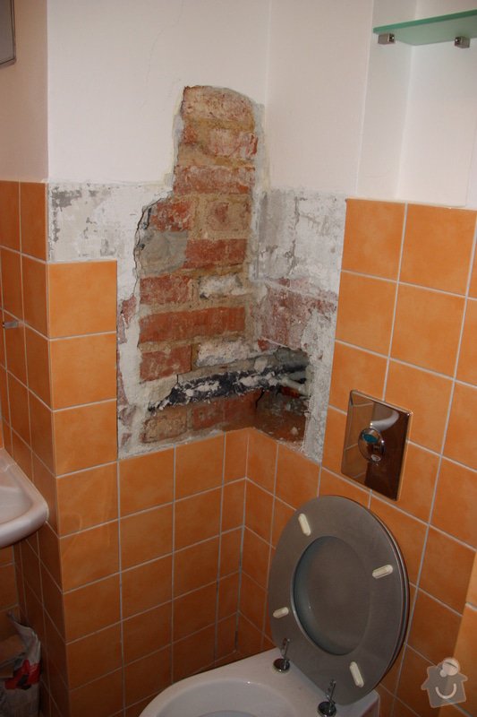 Obkladačské, zednické a instalatérské práce v koupelně: IMG_6611