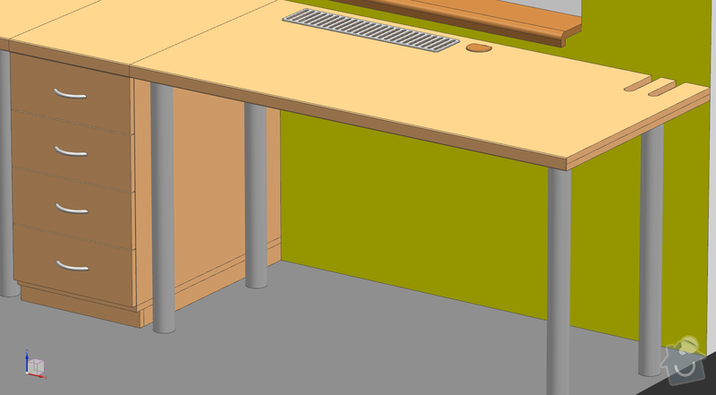 Dva psací stoly s šuplíky: Stoly_02
