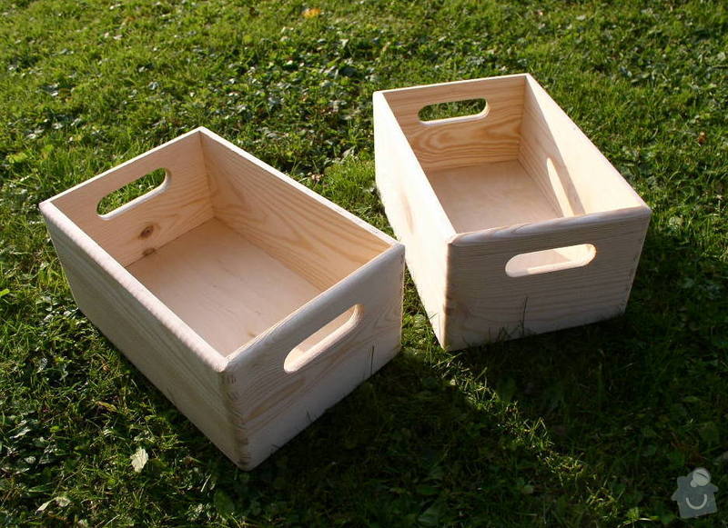 Dřevěné krabice/bedýnky z masivu: 30x20x14