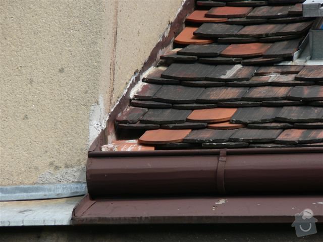 Výškové práce - oprava střechy: P1110346