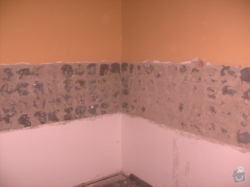 Oprava zdi po dlazbe + vymalovani: jara_335