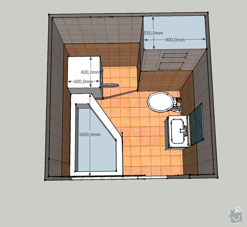 Rekonstrukce koupelny v panelovém domě: Koupelnadoma8