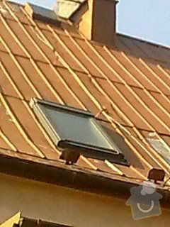 Nátěr plechové střechy na rod. domku: Obraz0553