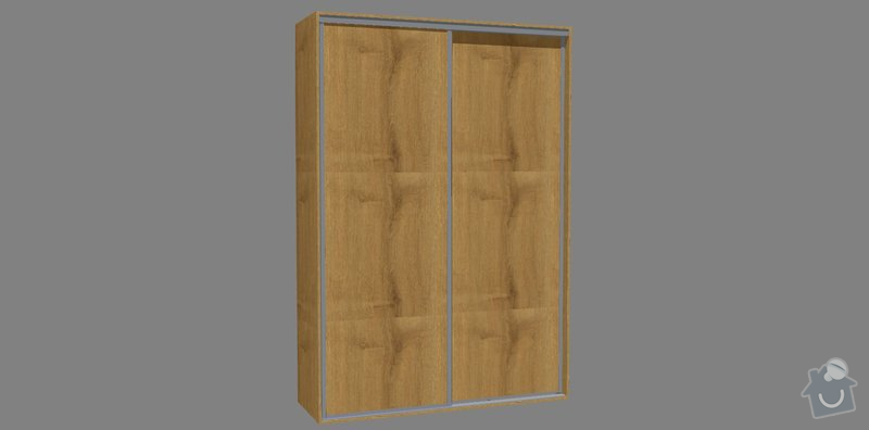 Vestavěné skříně 3x: komora_dvere