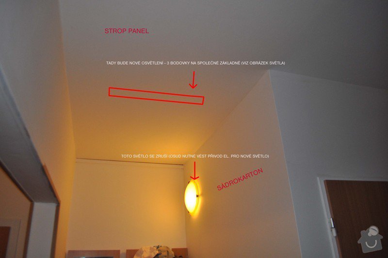 Přesun osvětlení kvůli instalaci skříně: 050_popisky
