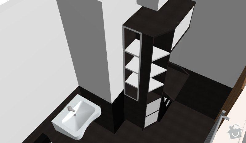 Výroba skříněk do koupelny a polic do sklepa: K05_-_B