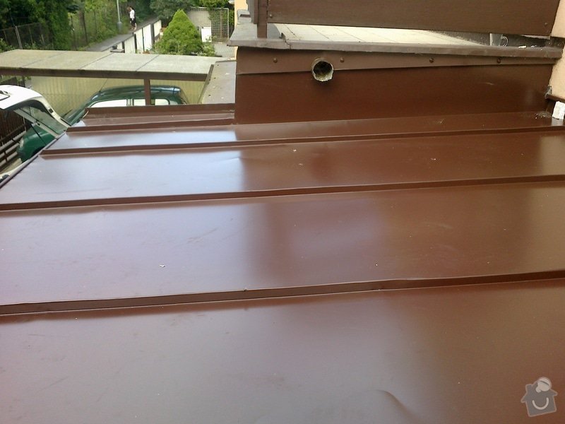 Klempířské práce na verandě - střecha 3x3m: 20062013282