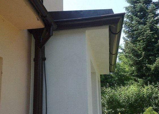 Klempířské práce na verandě - střecha 3x3m