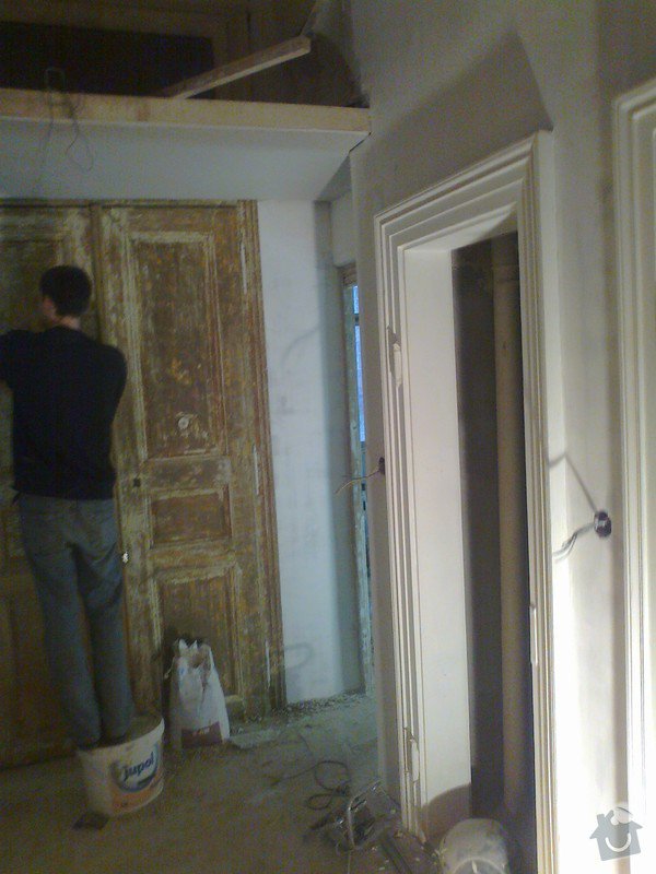 Renovace zdí sadrove omitky + renovace dveri a oken: Fotografie0006