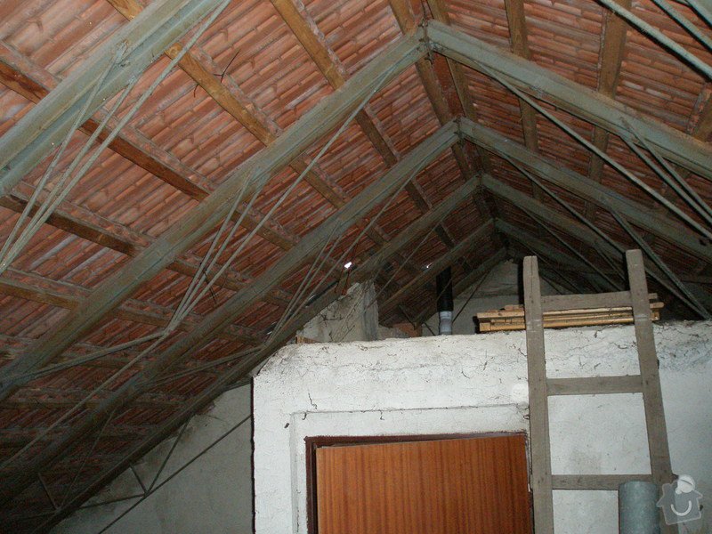 Izolace střechy folií, oprava plechů : P1220102