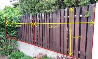 Dřevěné ploty - stav před realizací