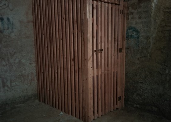 Realizace dřevěné sklepní kóje 1,5 m2