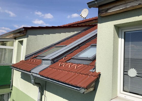 Oprava zatékající střechy - stav před realizací