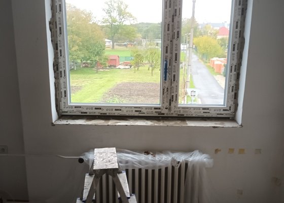 Instalace nových oken vč. parapetů a žaluzií