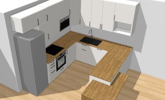 Montáž kuchyňské linky IKEA - stav před realizací