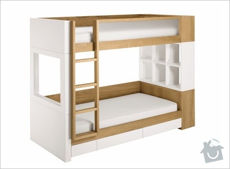 Nábytek na míru - patrová postel - 2 VARIANTY: bunkbed