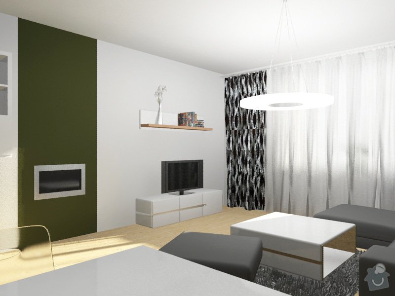 Modernizace obývacího pokoje v barvě khaki: Byt_Pristavni_obyvak_13