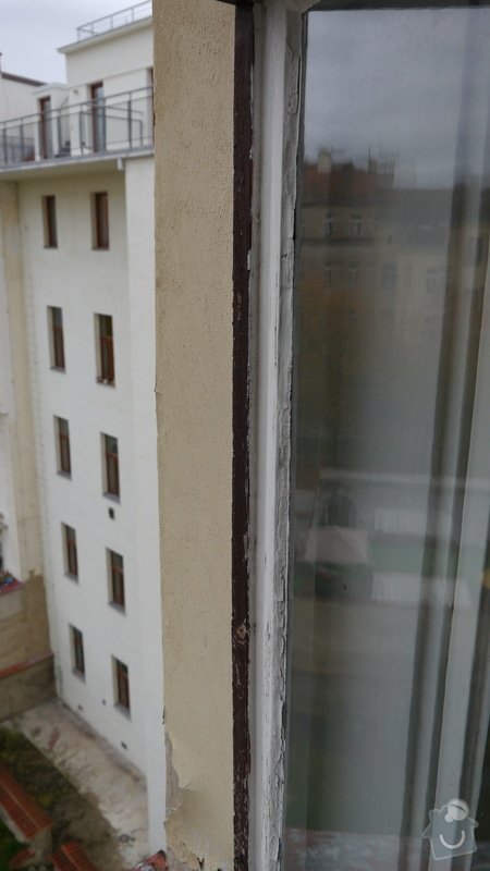 Oprava špaletových oken, těsnění: P1050593
