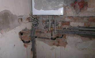 Rekonstrukce koupelný - voda+plyn+topení