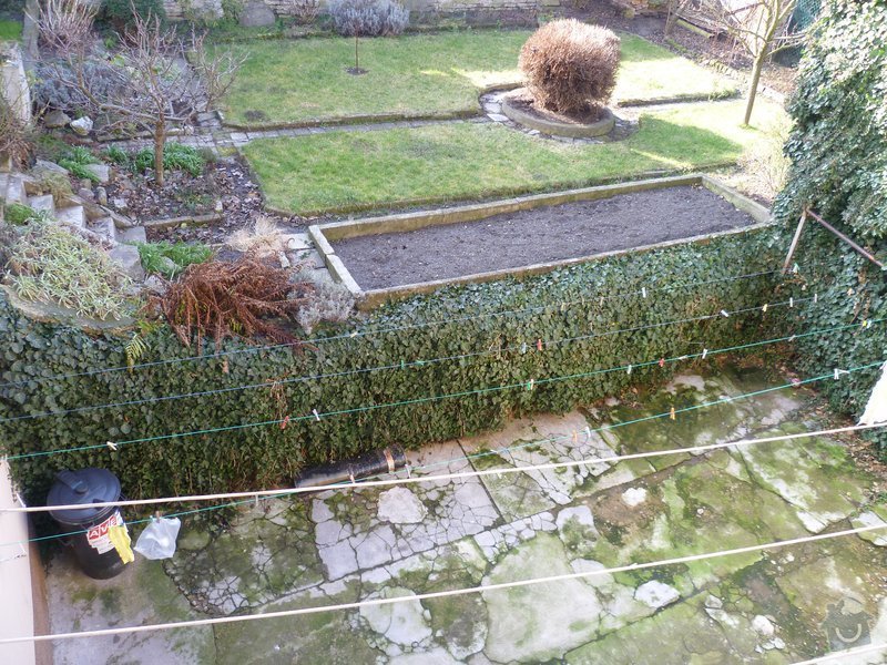 Hromosvod - instalace zemnicích tyčí: zahrada
