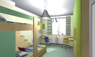 Návrh interiéru dětského pokoje