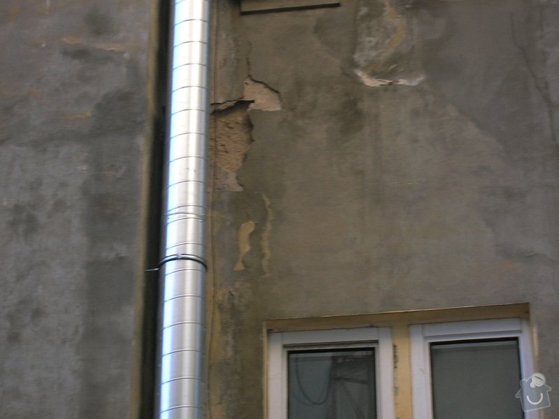 Výškové práce - oprava fasády.: Anglicka19dvur1