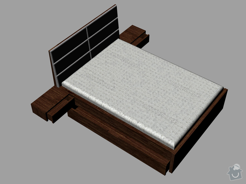 Výroba postele na míru: Postel_polstr