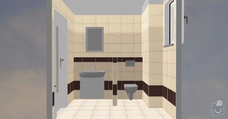 Pokládka obkladů a dlažby ve 2 koupelnách, dohromady cca 67 m2: Tanaka_prizemi_C